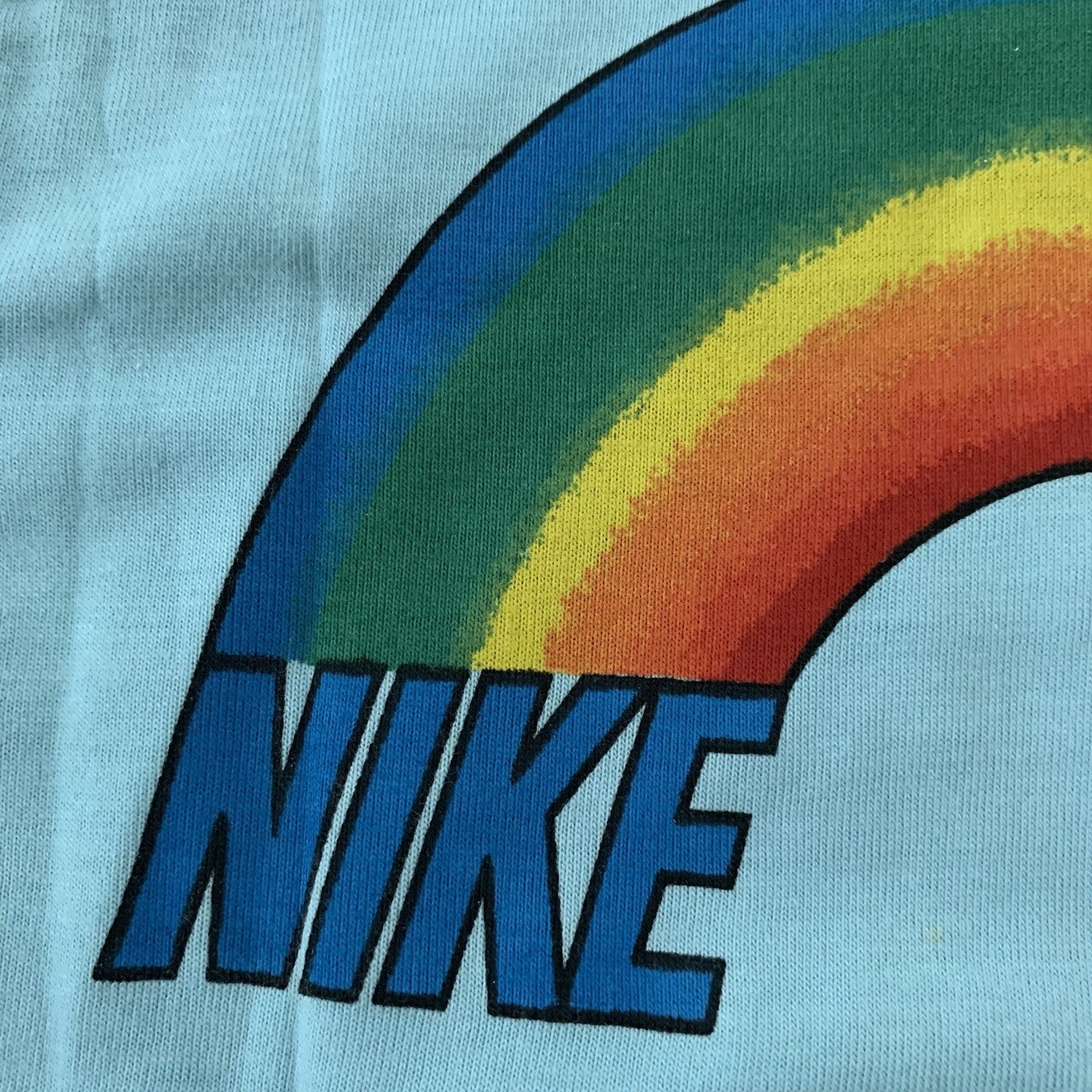 Nike Vintage T Shirt Mens S Rainbow Swoosh Pride Japan Geisha 80s LGBTQ Europe