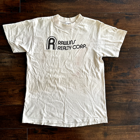 Rawlins Really Corp 70s Vintage T Shirt 1970s 80s Westwood Tan Houses Oregon