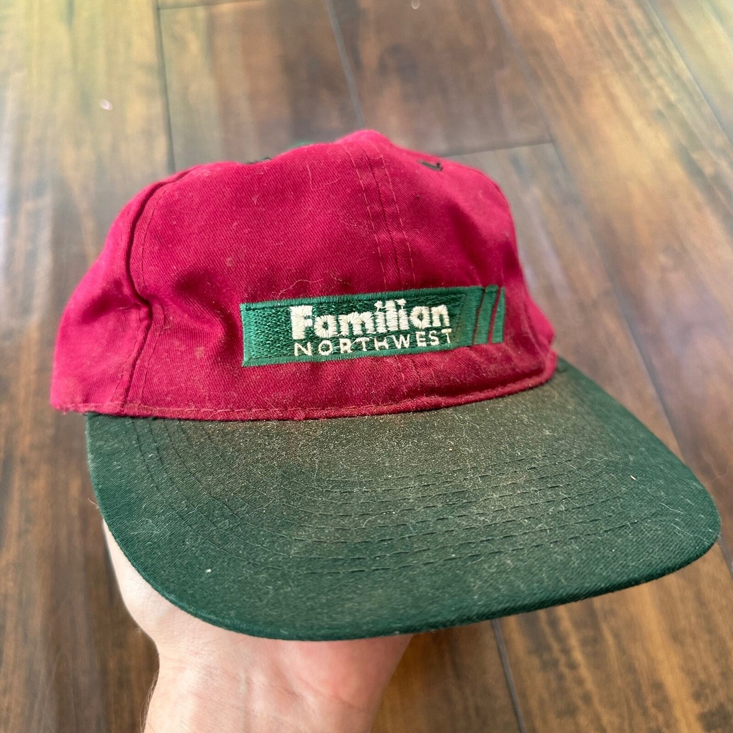 Oregon Familian Northwest Vintage Hat Cap Snapback Music Two Tone 90s Used