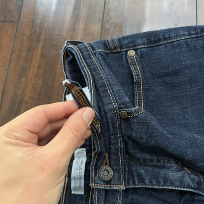 Levis 512 Womens Jeans 6 Blue Slimming Boot Cut Stretch Dark Wash 26x28 Vtg Y2K