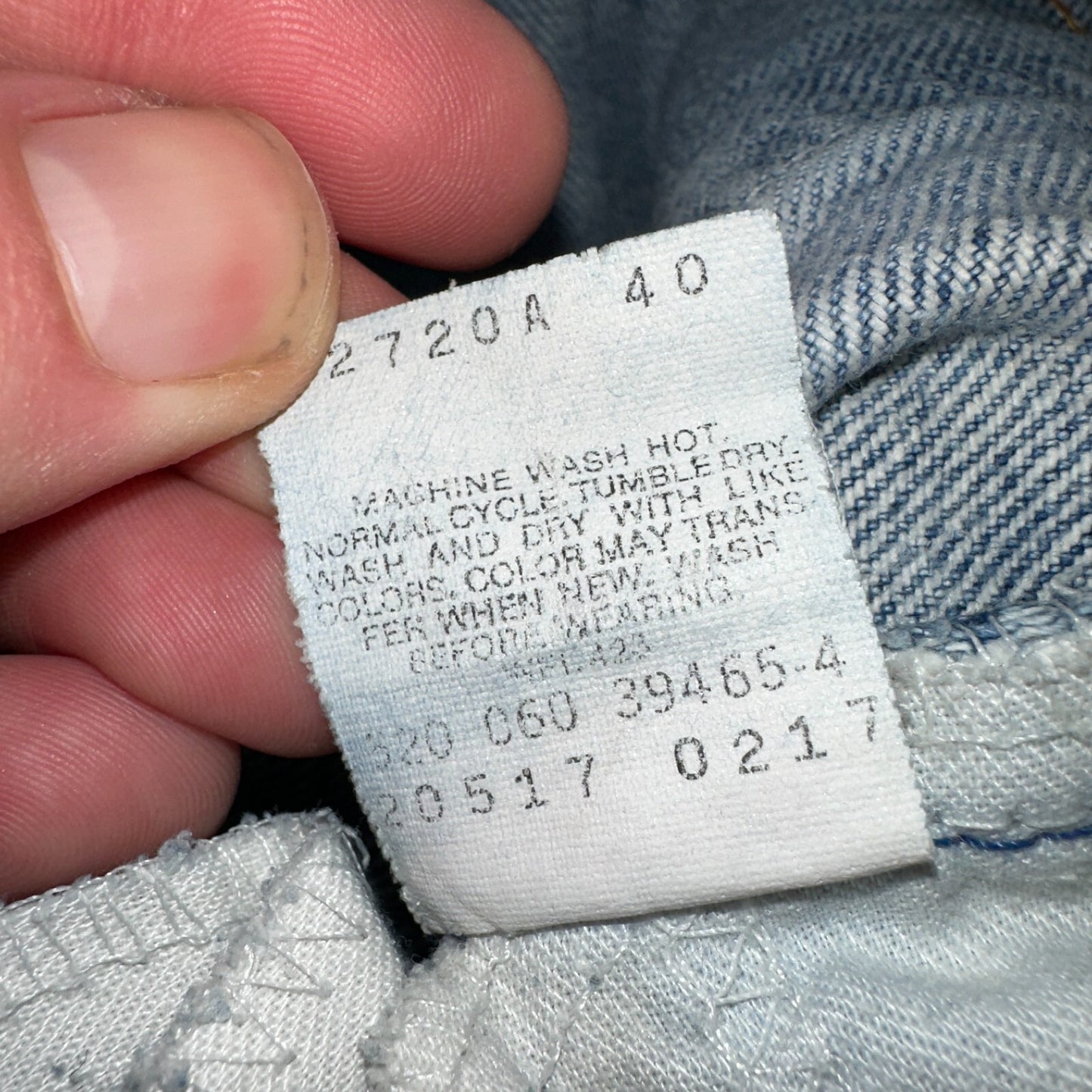 Levis 517 Vintage 90s USA Orange Tab Bootcut Flare Blue Worn Jeans Act 33x31