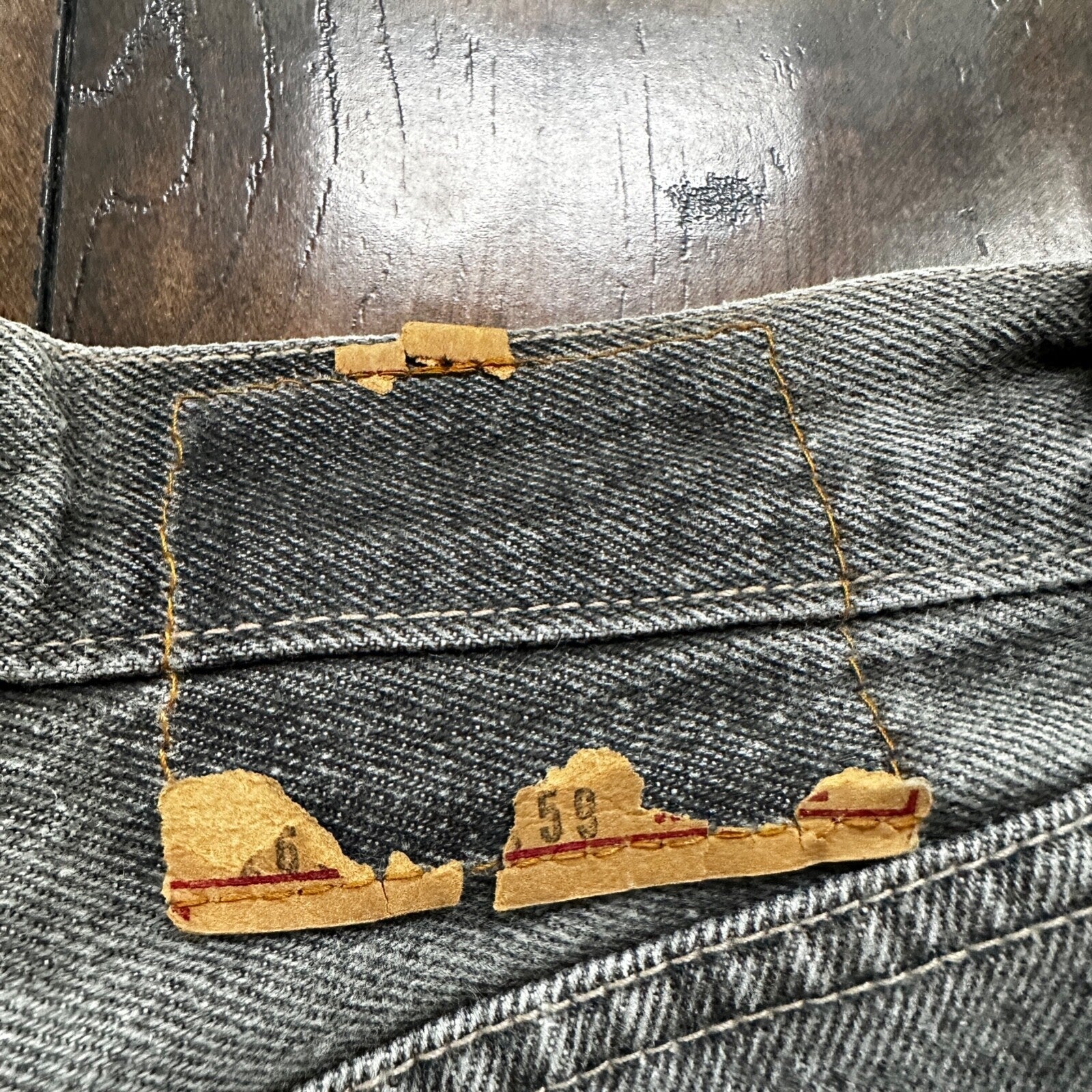 VTG 90s Levis 501 Button Fly 27x30 USA Tag Jeans Straight Wash Grey XX Act Faded