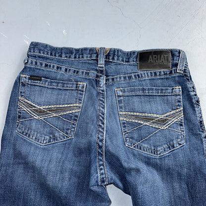 Ariat Jeans Mens 33x34 Blue M4 Boot Cut Relaxed Coltrane Jeans Denim Medium Wash