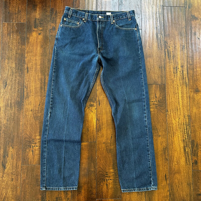 Levis 505 Vintage 90s Straight Leg XX Mexico Jeans 36x32 Med Wash 34x31