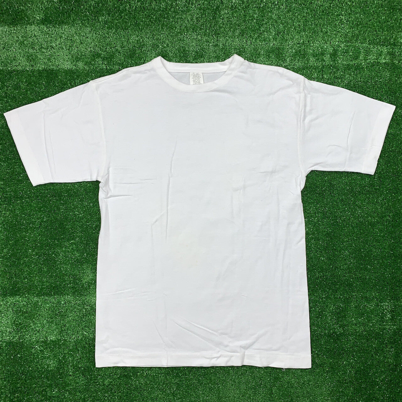 Vintage T Shirt Basic White L Blank Lot Tee Rap 80s 90s No Print Essential 