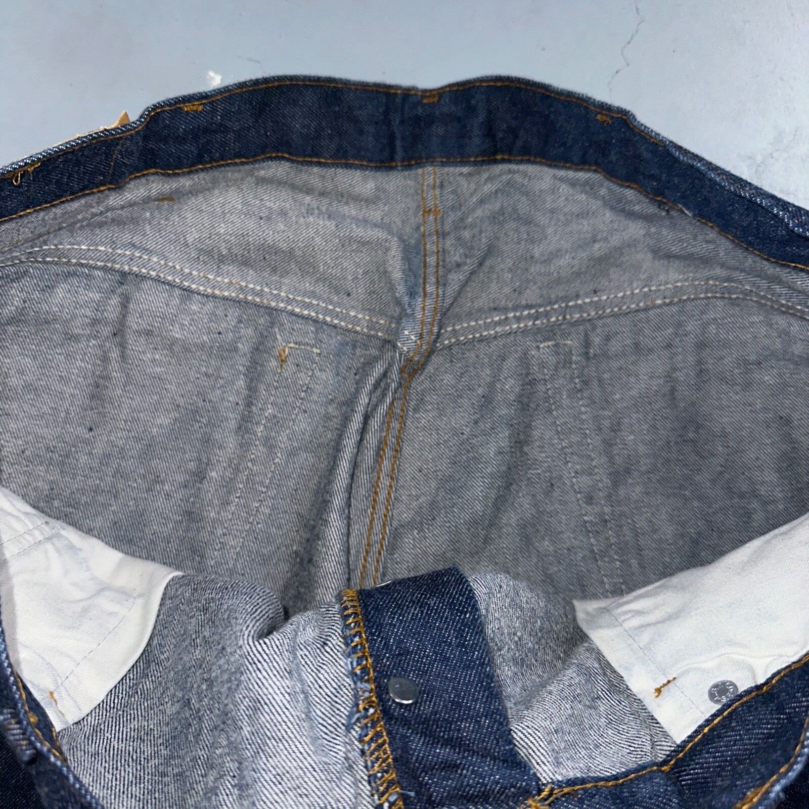 Levis 501 Vintage 80s USA XX Straight Leg Jeans Blue Dark Wash 46x30 Act 40x27