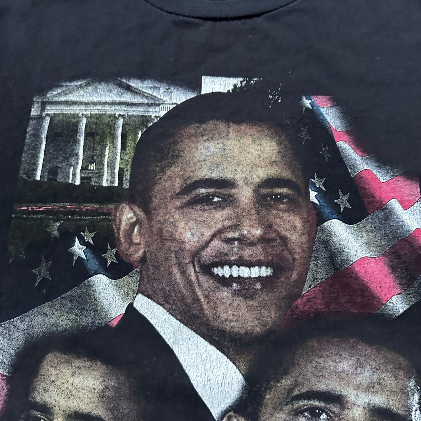 Obama 2XL VTG T Shirt Y2K Rap Tee Style Political Democrat Chicago President