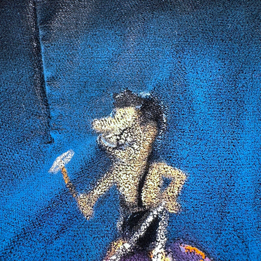 VTG 60s Caveman Vest Womens Grandma Core Hand Drawn Rockabilly Oregon Costume