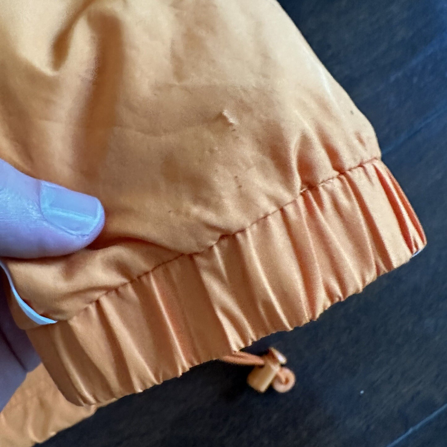 Vintage Nike Womens S 90s Windbreaker Center Swoosh Orange Anorak Coat Jacket