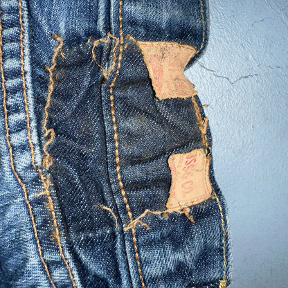 Levis 501 Y2K XX Straight Leg Jeans Blue VTG Med Wash 34x32 Act 32x30