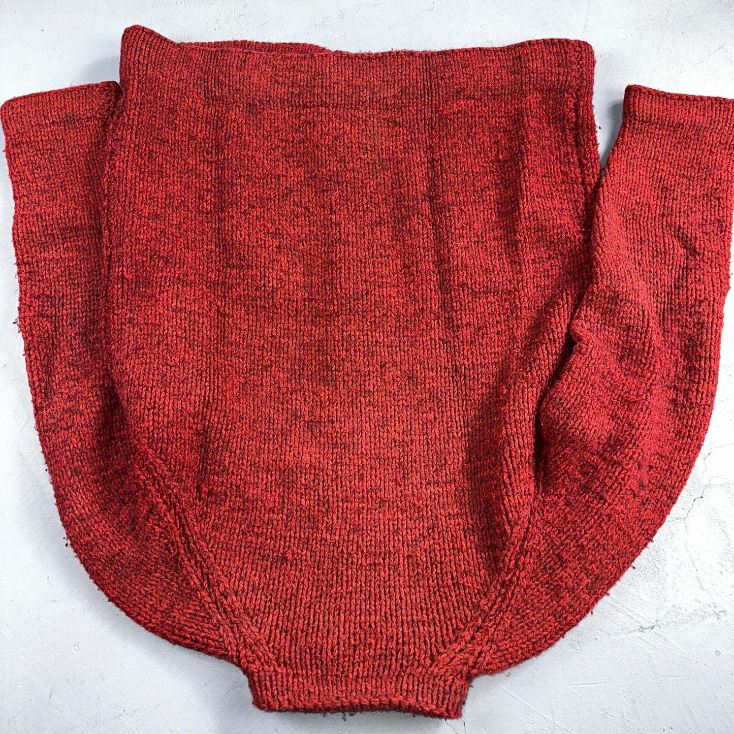 VTG Sweater Mens L Red Cable Knit Ribbed Full Zip 1950s Rockabilly Talon Rare