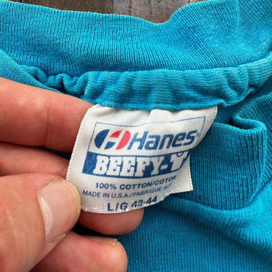 Klamath Basin Vintage T Shirt Oregon 80s Single Stitch Duck Eagle Birds Flying