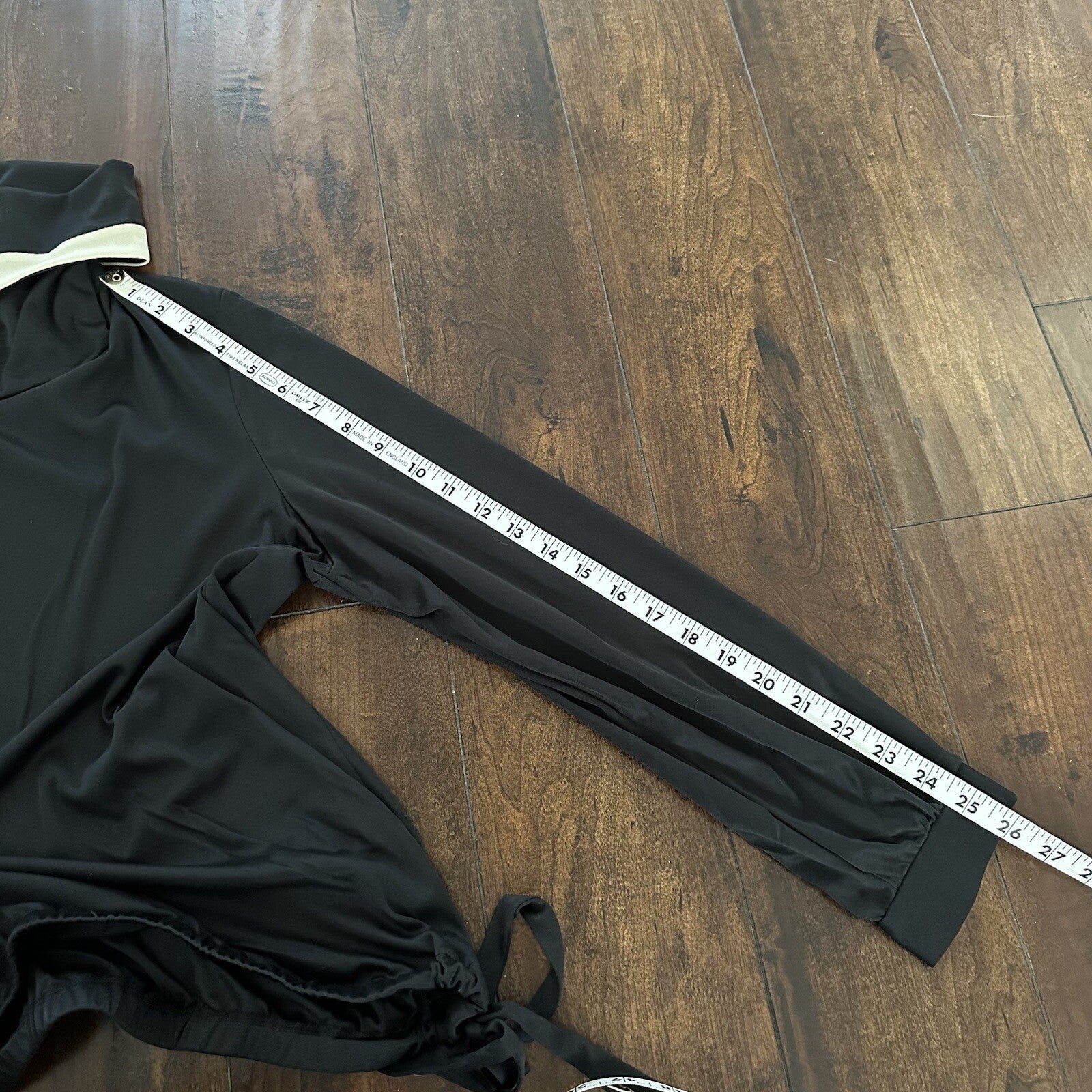 Vintage ALEX COLMAN CALIFORNIA Polyester 70s Black Psychedelic SHIRT Turtleneck