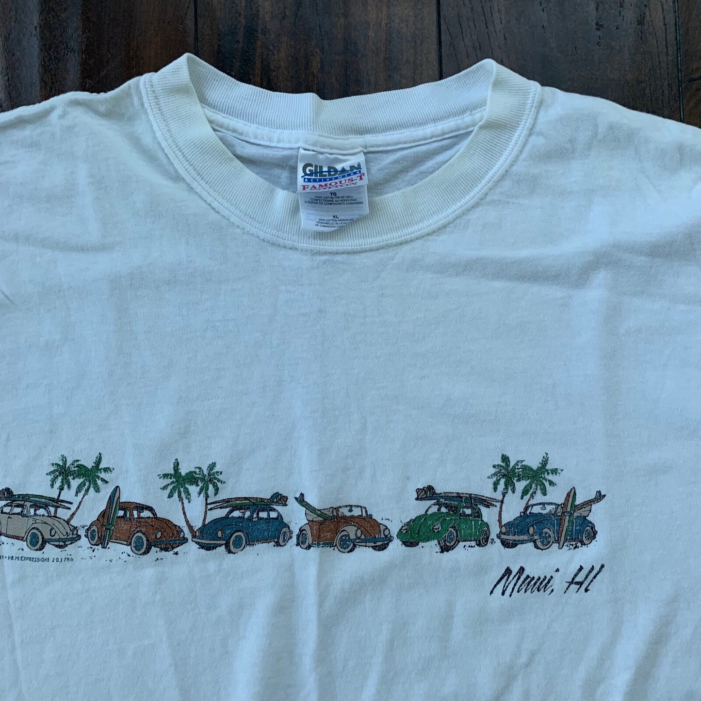 Maui Hawaii Vintage T Shirt Cars Old Rusty Cool Nascar Racing Cute Travel 90s