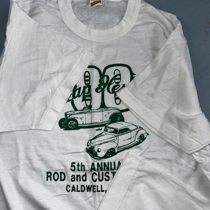Caldwell Idaho Cars 1988 VTG T Shirt 80s Single Stitch Rap Promo Racing XL Art