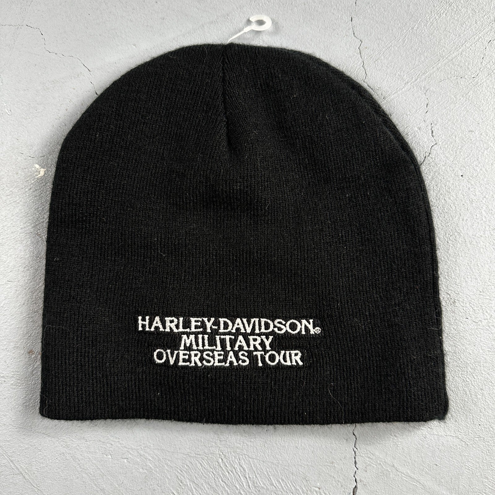 Harley Davidson Logo Knit Beanie Black Color Military Overseas Embroidery 2017