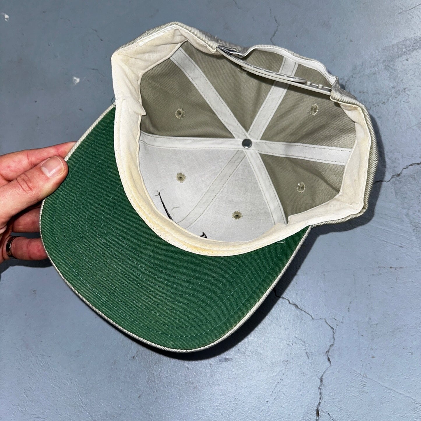 Nike Vintage Hat Cap Strap Back Swoosh Mesh Panel Tailwind Mens 90s Basic