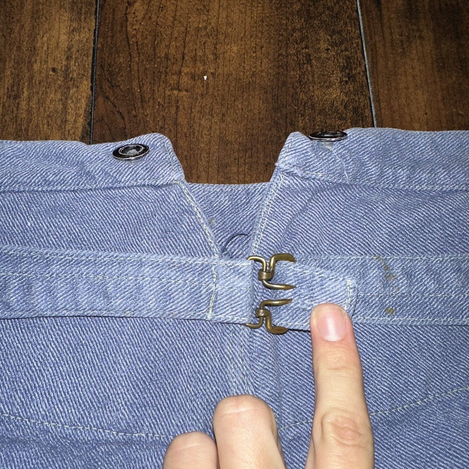 WWII Buckle Back Denim Pants Jeans Button Fly Swiss Rare Selvedge Redline 40s