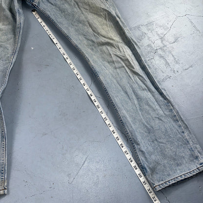Levis 501 Vintage Y2K Hungary Straight Leg Jeans 33x34 90s Light Wash Act 31x32