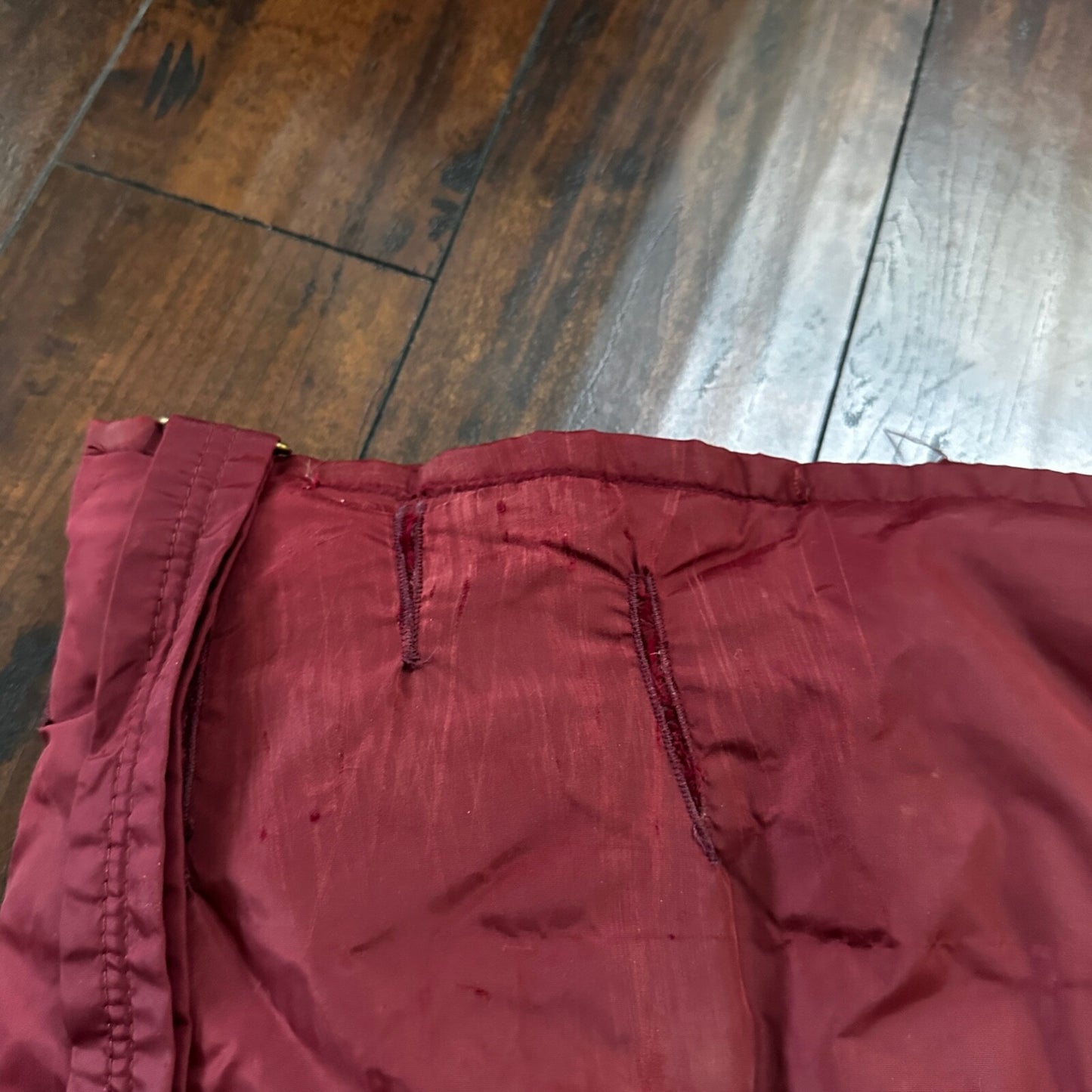 Vintage 1960s Goose Down Alp Sport Jacket L Ski Parka Coat Red Talon zip Bauer