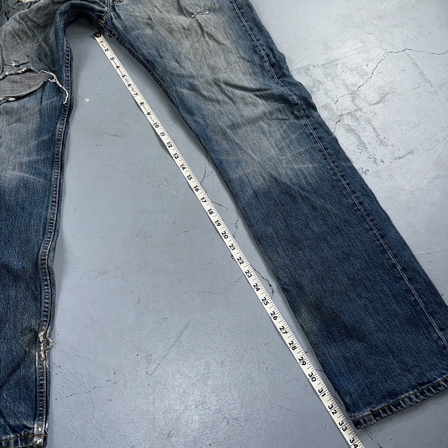 Levis 501 Vintage Y2K XX Straight Leg Jeans Blue Light Wash 34x34 Act 33x33