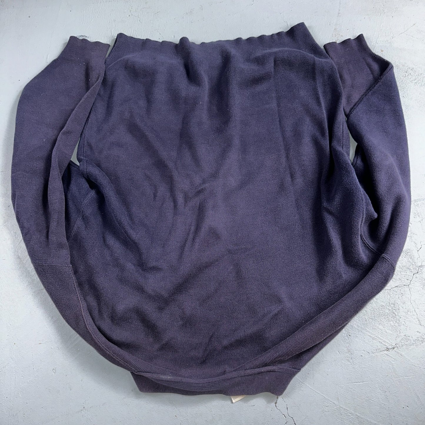 Vintage 70s Robert Bruce Cardigan Sweater Adult XL Navy Grandpa Grunge Faded