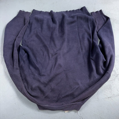 Vintage 70s Robert Bruce Cardigan Sweater Adult XL Navy Grandpa Grunge Faded