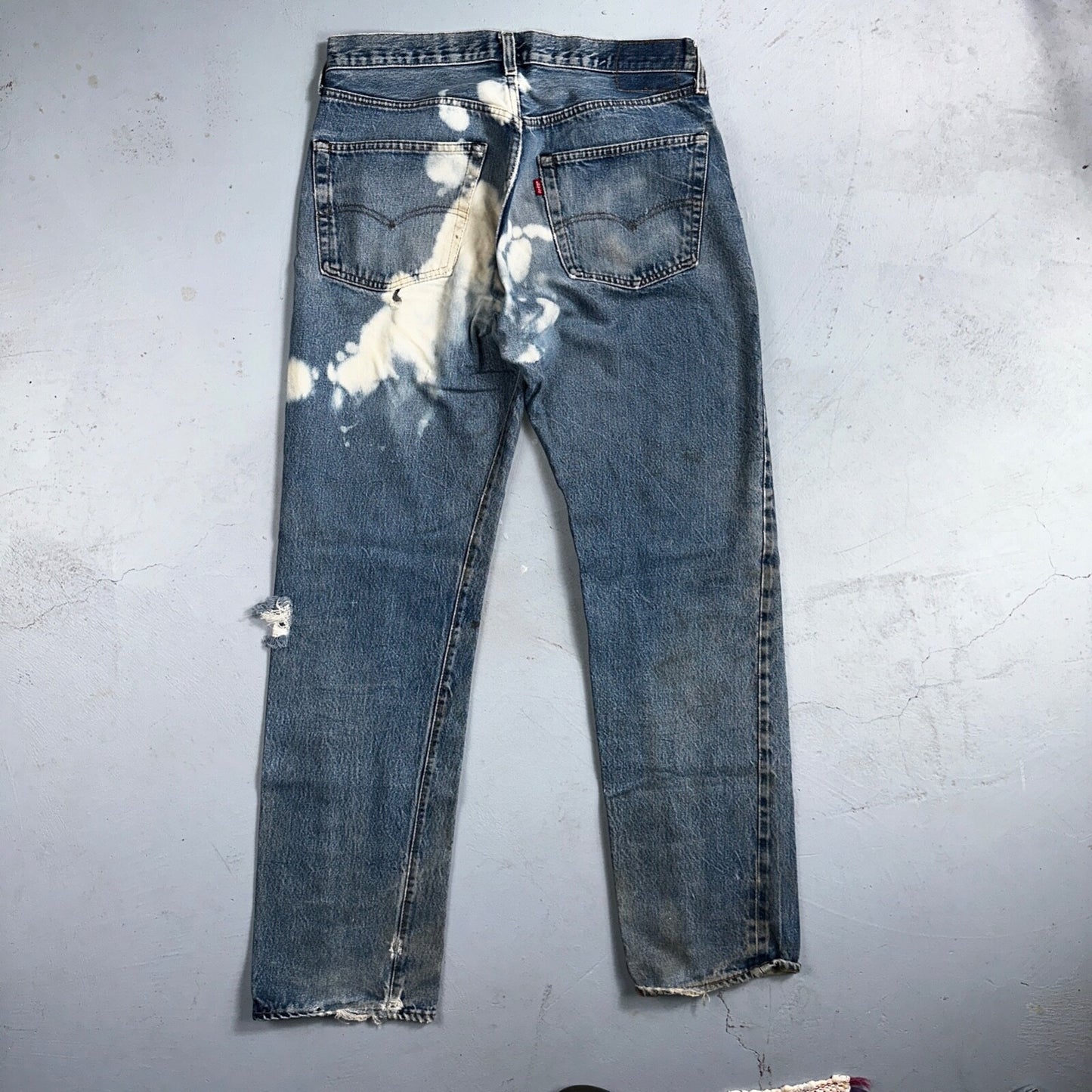 Levis 501 Vintage 80s Redline Selvedge USA XX Jeans Med Wash 35x36 Act 32x32