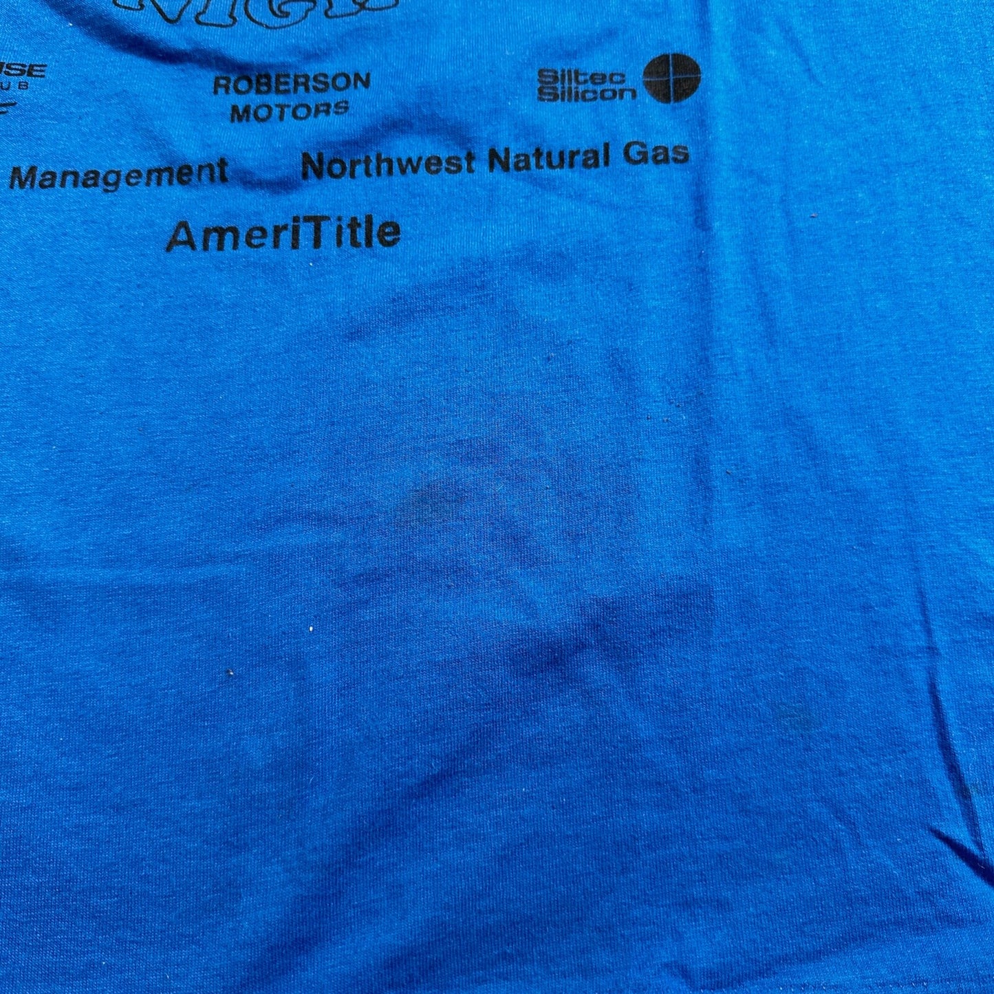 Boys and Girls Club VTG T Shirt 90s Hanes Blue Night Out Salem Oregon Moon Dance