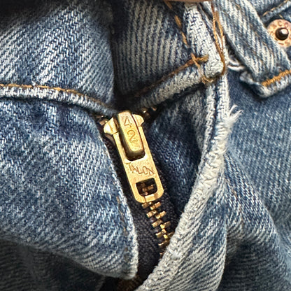 Vintage 80s Levis 505 36x36 USA Blue Jeans 501 Act 33x34 Light Wash