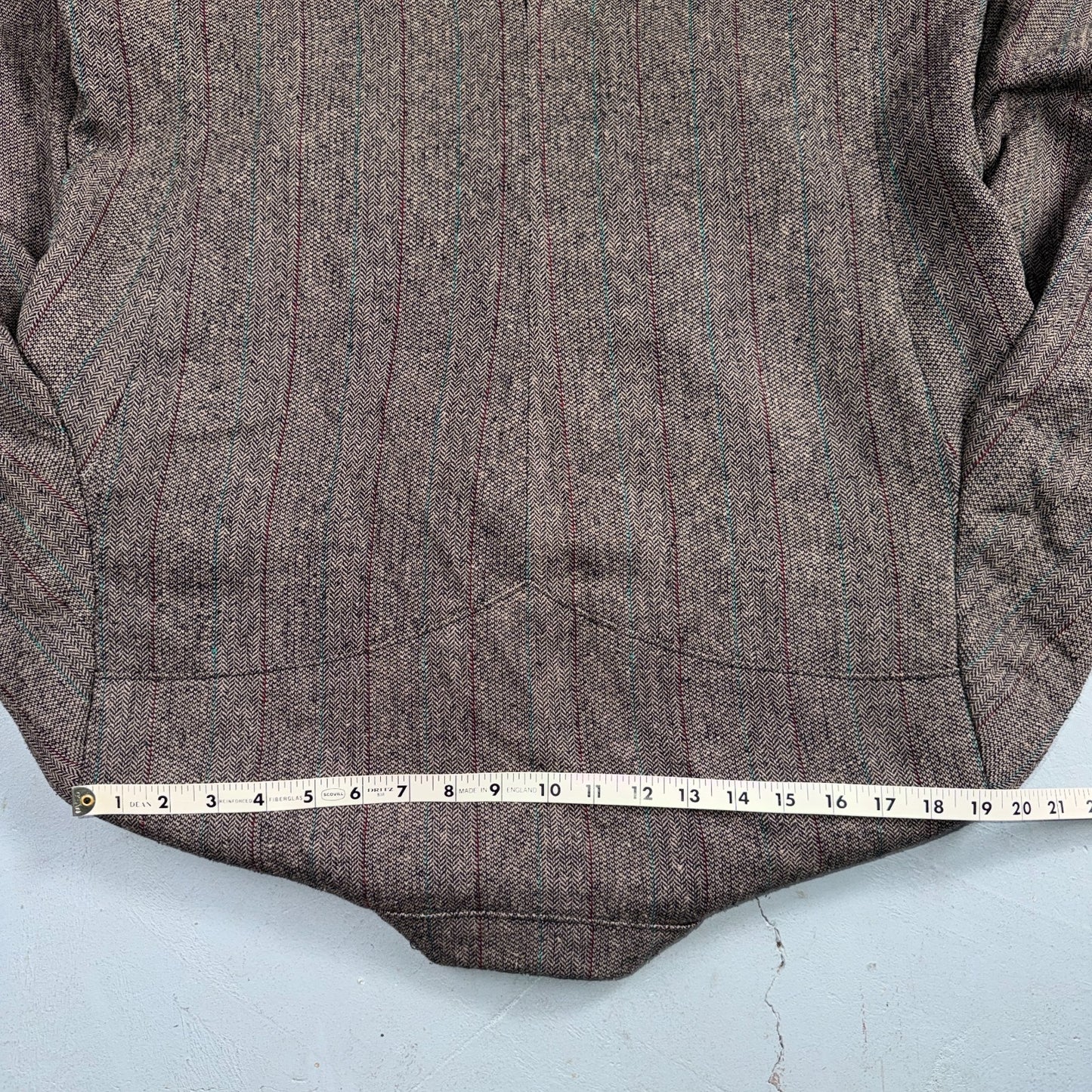 Vintage Circle S Dallas Texas Western Cowboy Blazer Jacket Mens 44L Silk Lining