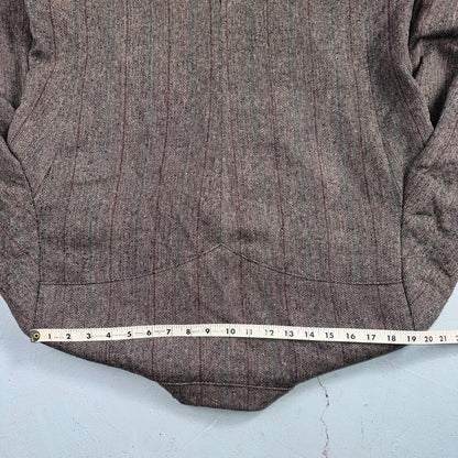 Vintage Circle S Dallas Texas Western Cowboy Blazer Jacket Mens 44L Silk Lining