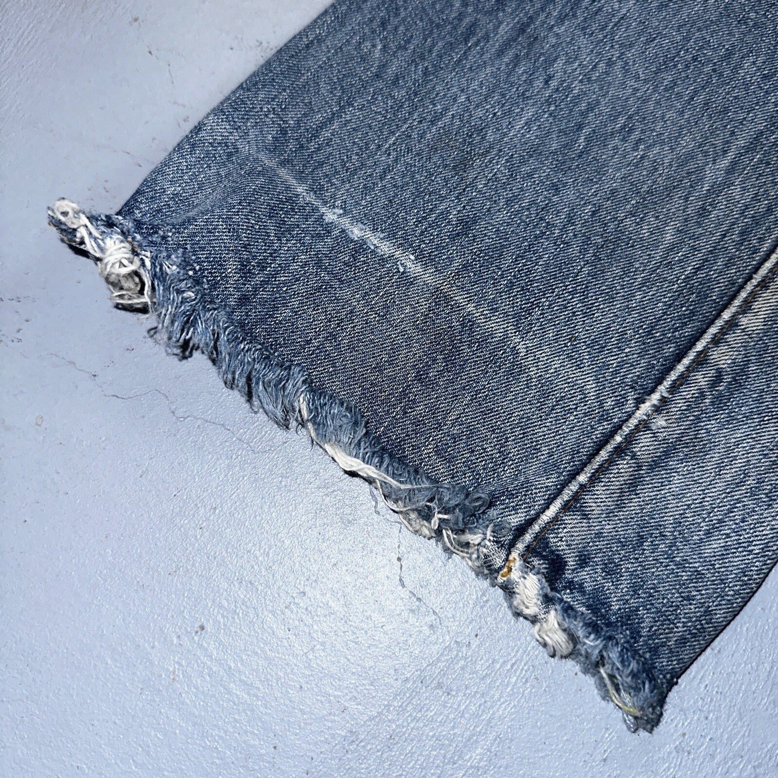 Levis 501 VTG 70s SS Redline Selvedge Jeans XX Blue Med Wash Patched Act 31x28