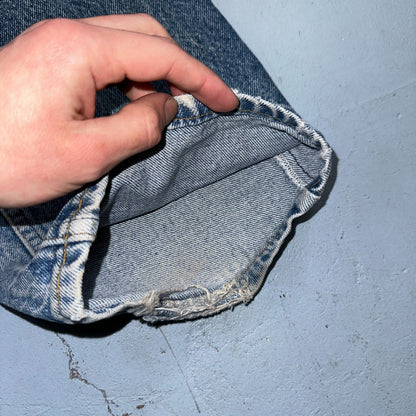 Levis 517 Vintage 80s USA Orange Tab Bootcut Flare Blue Worn Jeans Act 32x27