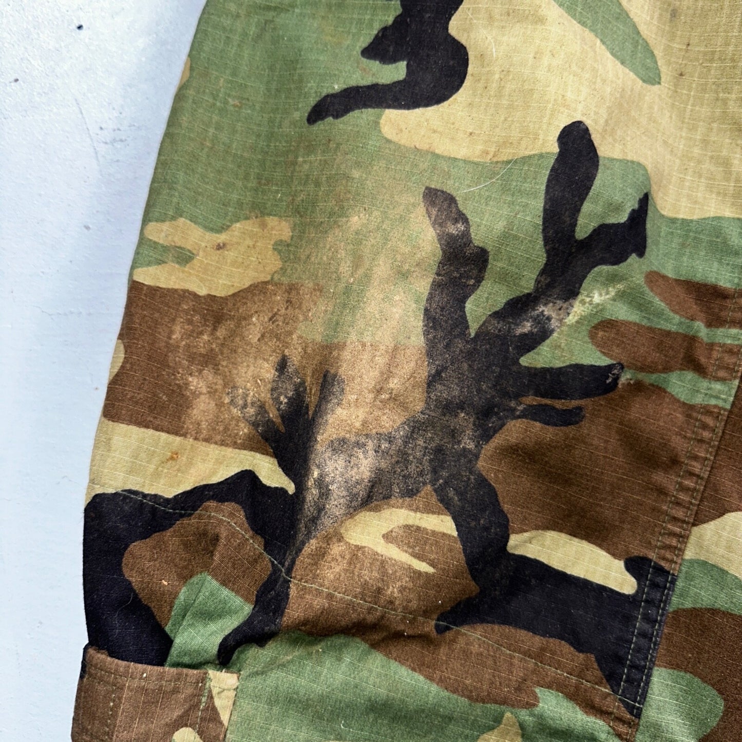 US Army Air Overgarment Chemical Protective Trousers Woodland Camouflage Large