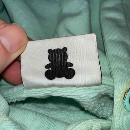 Teddy Fresh Size M Embroidered Logo Hoodie Sweatshirt Pastel Color Block
