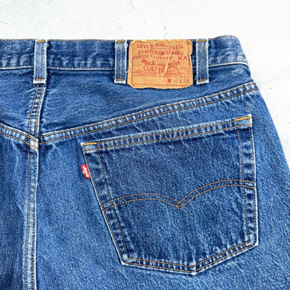 Levis 501 Vintage 90s USA XX Straight Leg Jeans Blue Med Wash 42x33 Act 37x29