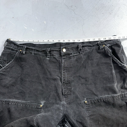 Carhartt VTG Double Knee Carpenter Pants USA B01 BLK Black Act 42x31