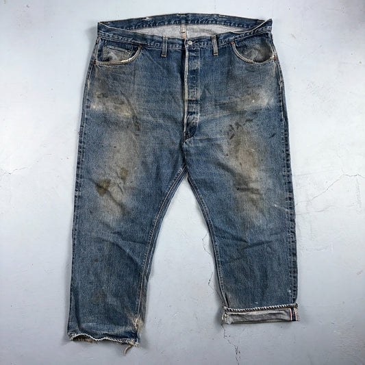 Levis 501 Vintage 70s SS Redline Selvedge USA XX Jeans Med Wash 48x30 Act 43x26
