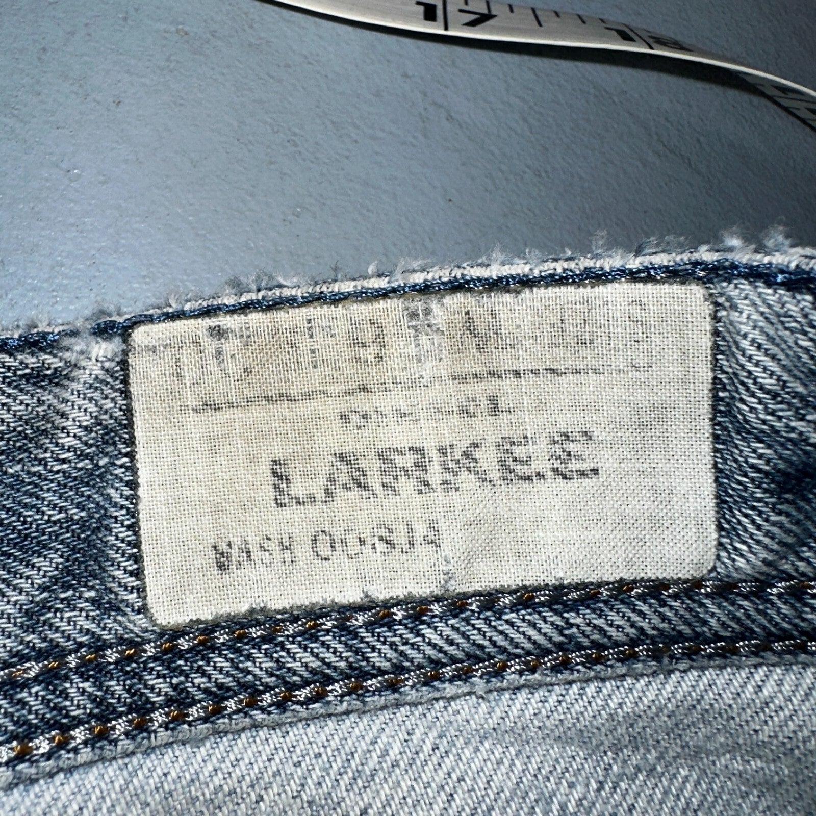 Diesel Larkee Bootcut Stretch Jeans Mens 36x30 Blue Straight 008M2 Whisker Italy