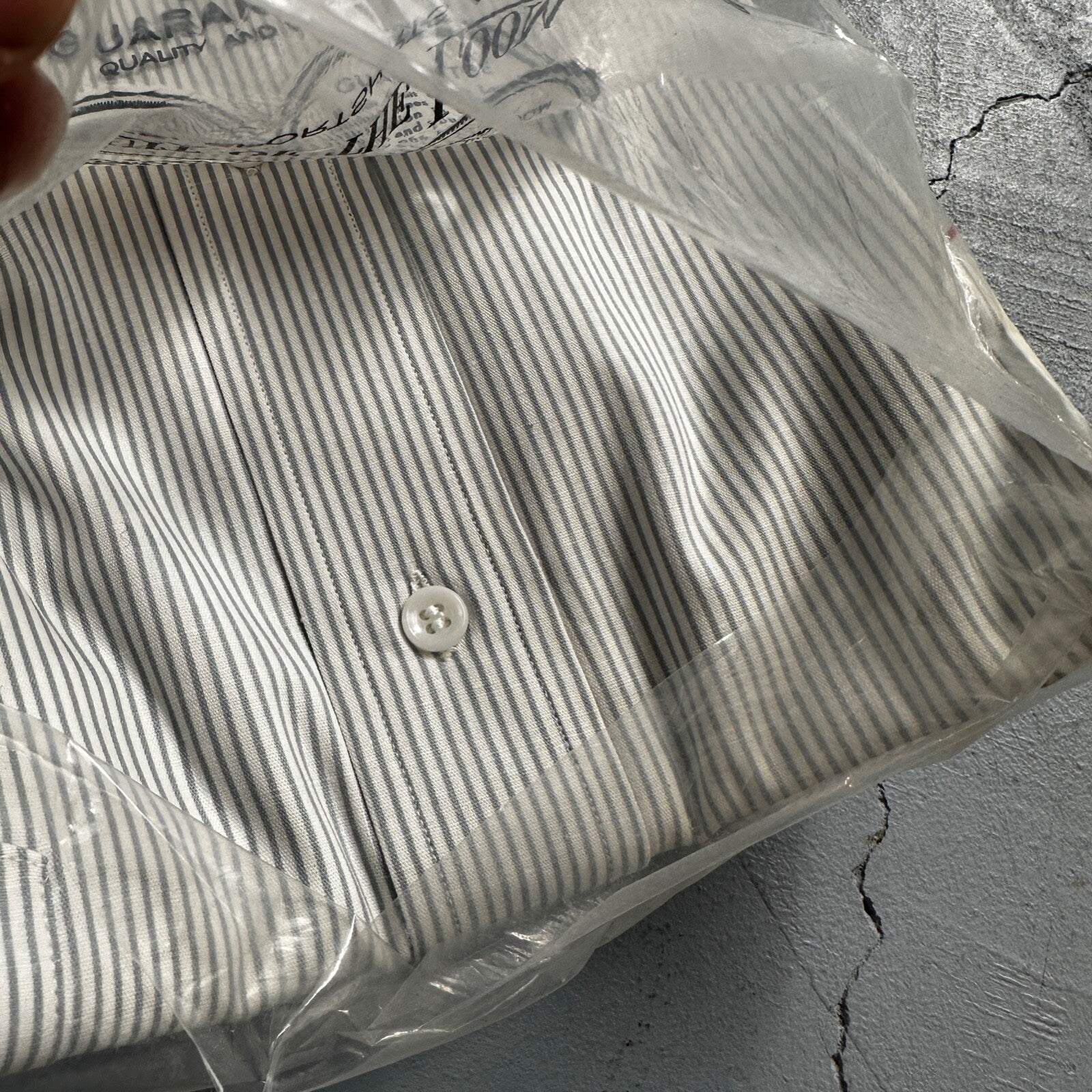 VTG Fruit of the Loom Sanforized Button Up Shirt Mens 1950s 14 NOS Rockabilly