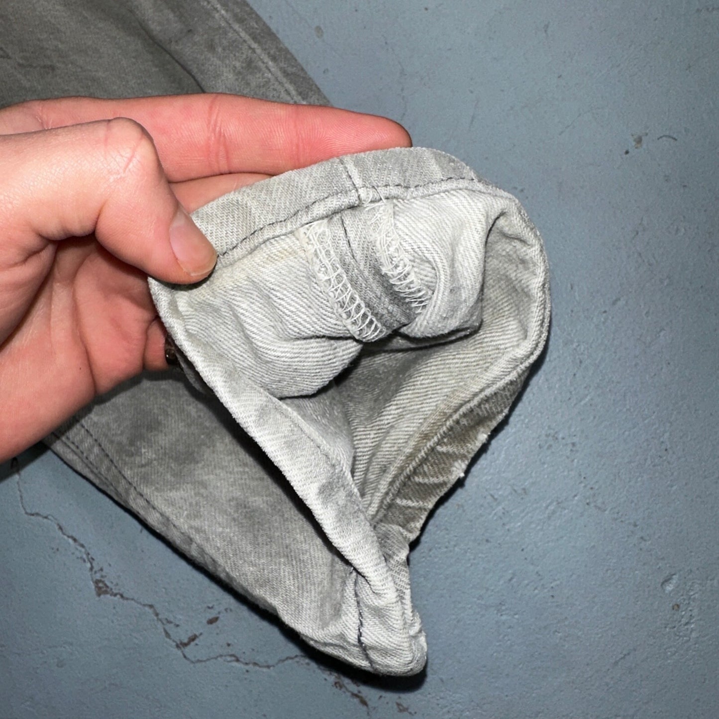 Levis 501 Vintage 90s USA XX Straight Leg Jeans Gray Med Wash 30x36 Act 28x34