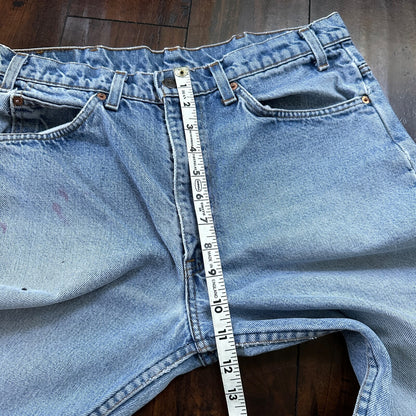 Levis 517 Vintage 80s USA Orange Tab Bootcut Flare Blue Jeans 34x31 Act 32x29