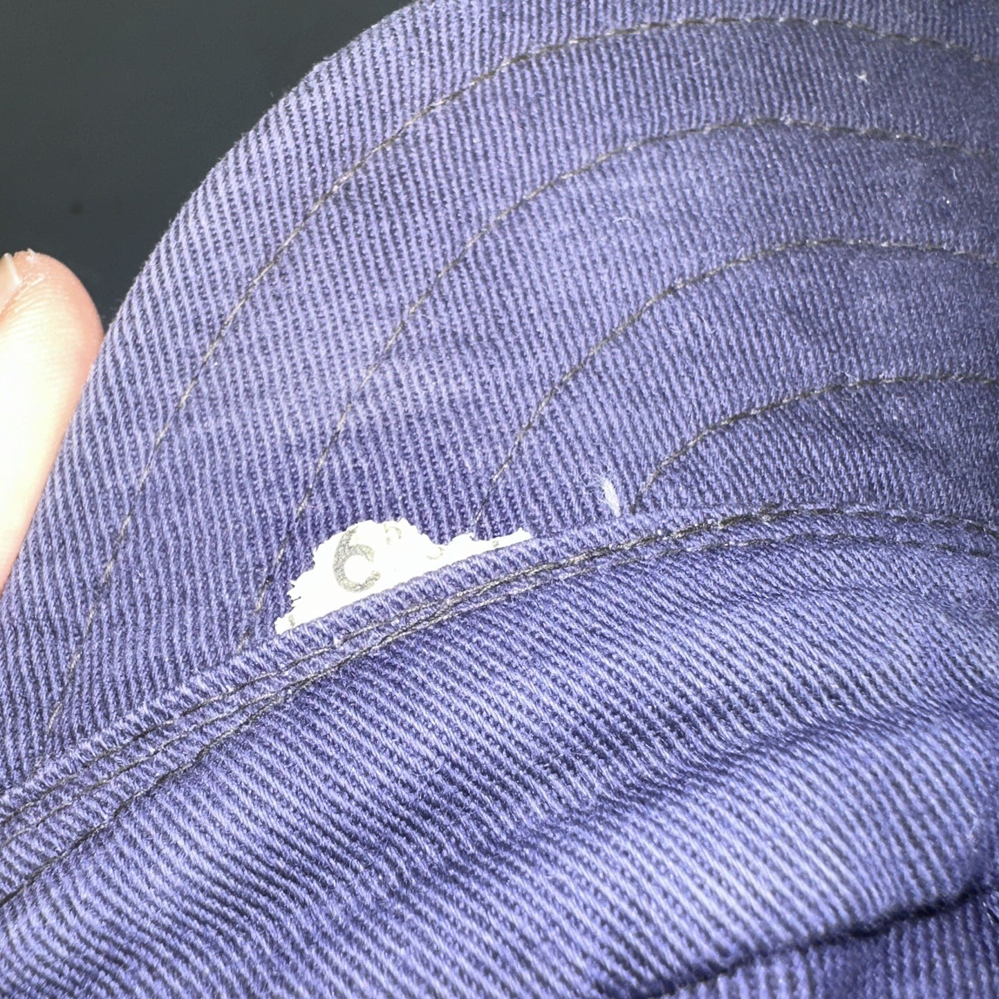 Vintage 1960s 60s Carhartt Union Workwear Engineer Cap Hat Conductor Heart Logo