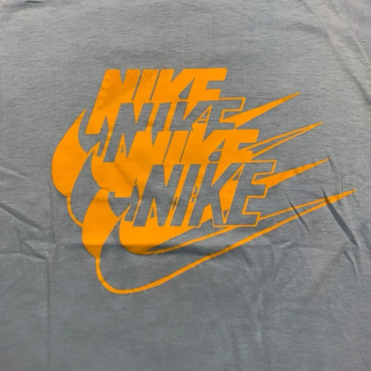 Nike Vintage T Shirt USA Rare Quad Swoosh Block Print Hike Pinwheel Oregon Japan