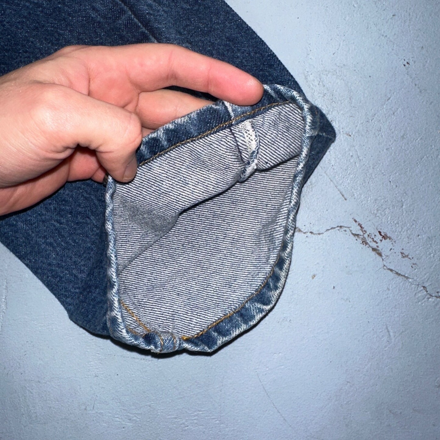 Levis 505 Vintage 90s Orange Tab Jeans Blue Med 501 Wash 33x34 Act 31x33