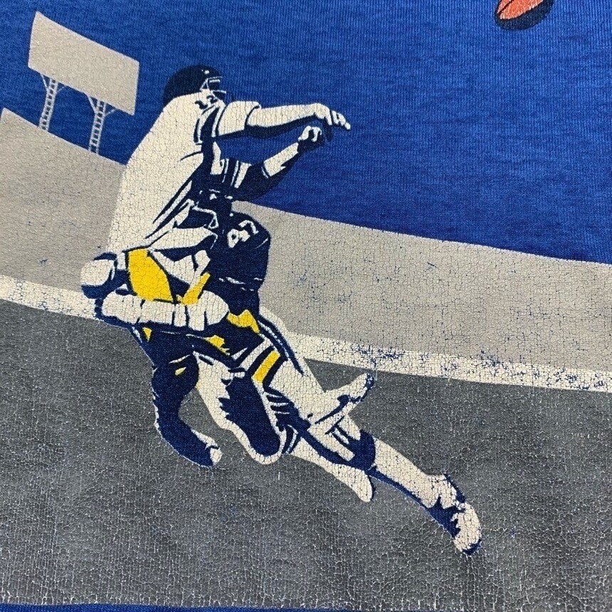 Nike Vintage T Shirt USA Rare Sports Super Bowl Football 80s Sports Geisha Japan