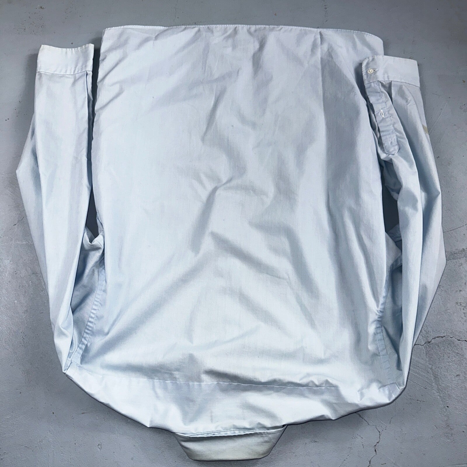 Christian Dior Vintage Men's 16.6 Monsieur Button Down Dress Shirt Blue