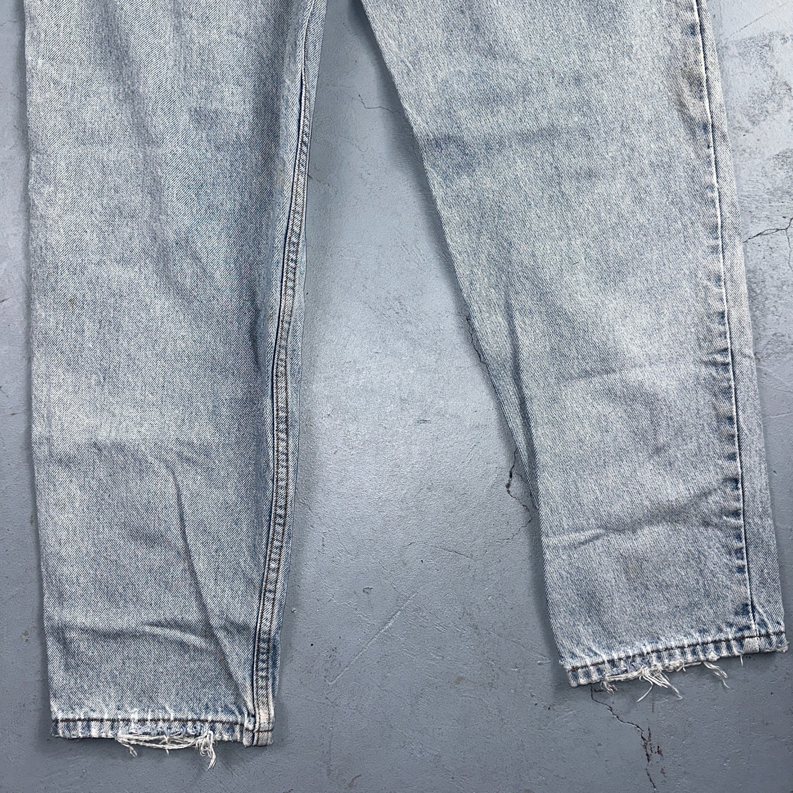 Levis 550 Vintage 90s USA Orange Tab Relaxed Blue Ligh Wash Jeans 36x32 Ac 33x30