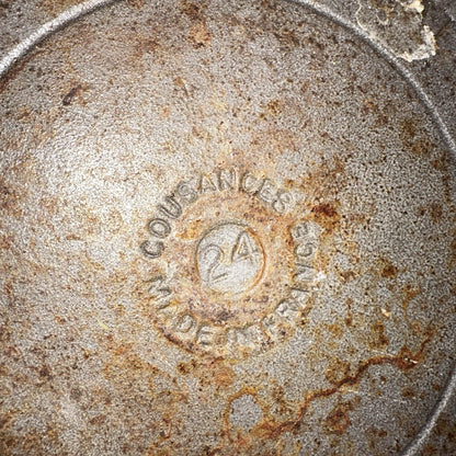 Le Creuset Cast Iron Enamel Cousances No. 24 Skillet Missing Handle Pan